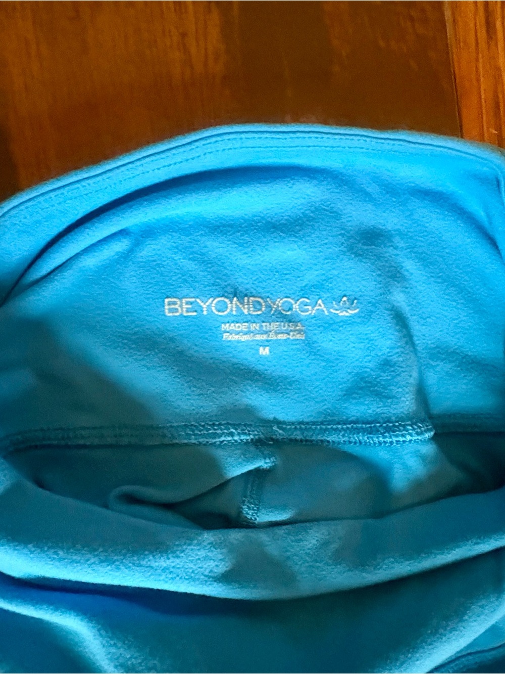 Beyond Yoga Pants Teal Blue High-Waist Leggings - Picture 5 of 5
